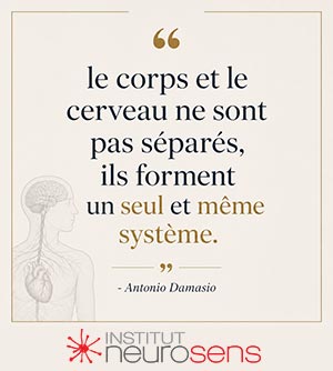 Le corps et le cerveau ne sont pas séparés, ils forment un seul et même système. - Antonio Damasio