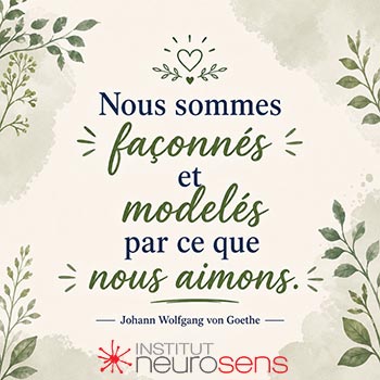 Nous sommes façonnés et modelés par ce que nous aimons. - Johanne Wolfgang von Goethe