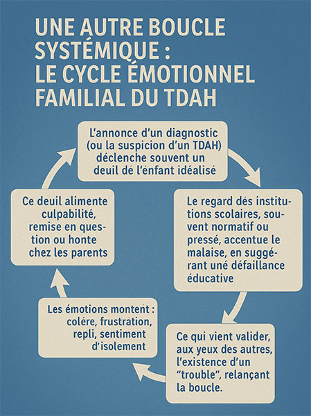 Une autre boucle systémique : Le cycle émotionnel familial du TDAH