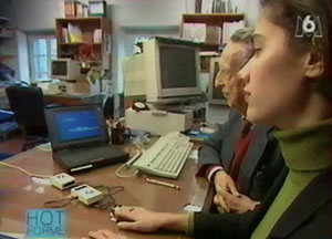 Antoine Rémond pendant une séance de Biofeedback