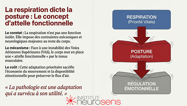 La respiration dicte la posture