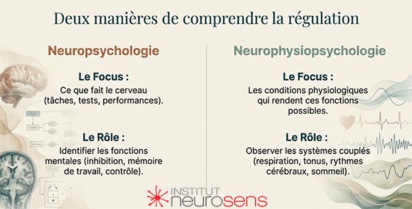 Deux manières de comprendre la régulation : Neuropsychologie et la Neurophysiopsychologie