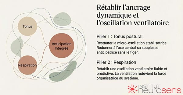 Rétablir l'ancrage dynamique et l'oscillation ventilatoire