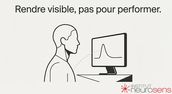 Rendre visible, pas pour performer.