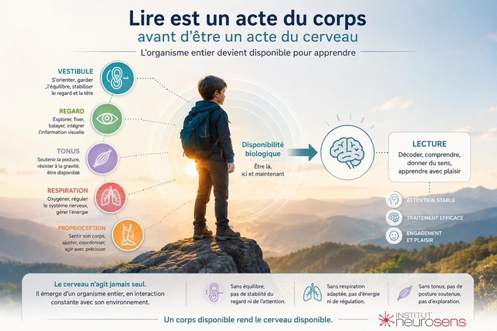 Lire est un acte du corps avant d'être un acte du cerveau.