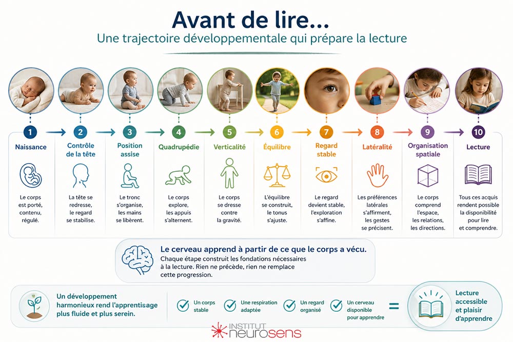 Avant de lire... Une trajectoire développementale qui prépare la lecture.