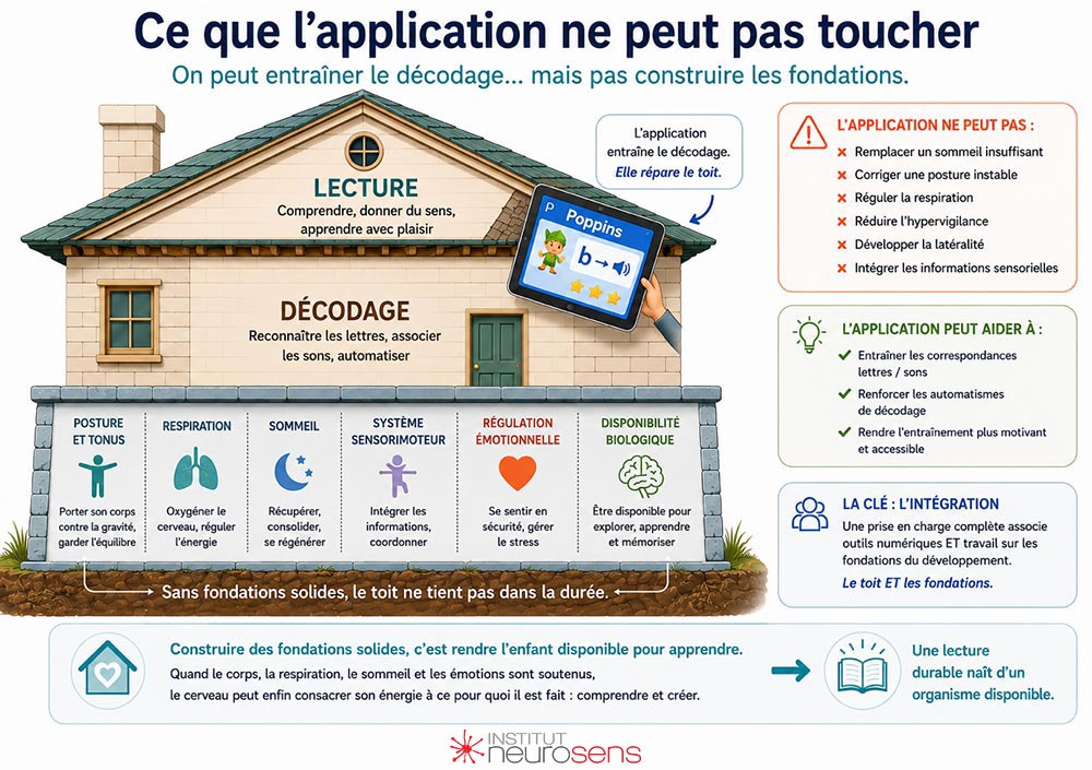 Ce que l'application ne peut pas toucher.