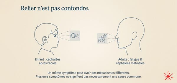 Relier n'est pas confondre.